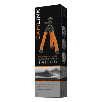 CL-TP240 Flexibel statief 13 cm 0.5 kg zwart/oranje Verpakking foto